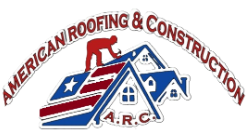 The american roofing and construction logo